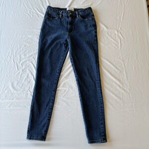 DU/ER High Rise Skinny Jeans Heritage Denim Dark Wash 27x28